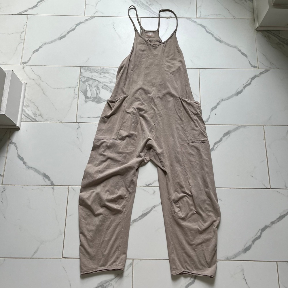 Free People Movement Hot Shot Onesie mocha latte color sz small